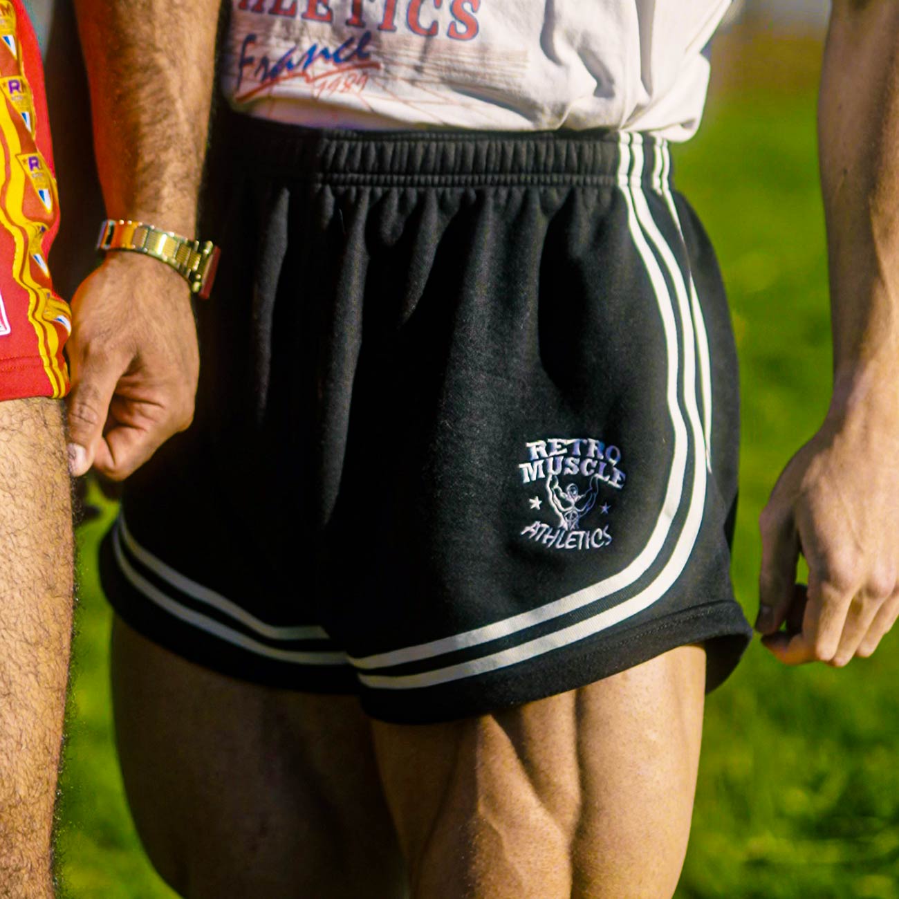 Retromuscle golden era bannout short vintage noir