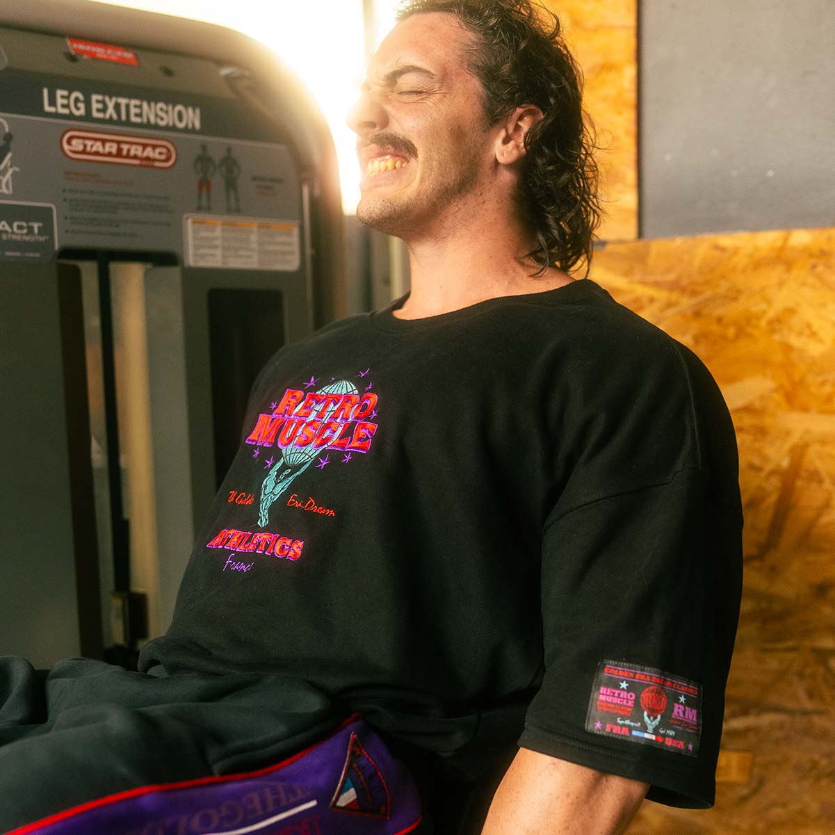 Sweat Pump Cover Golden Era Brodé | Noir