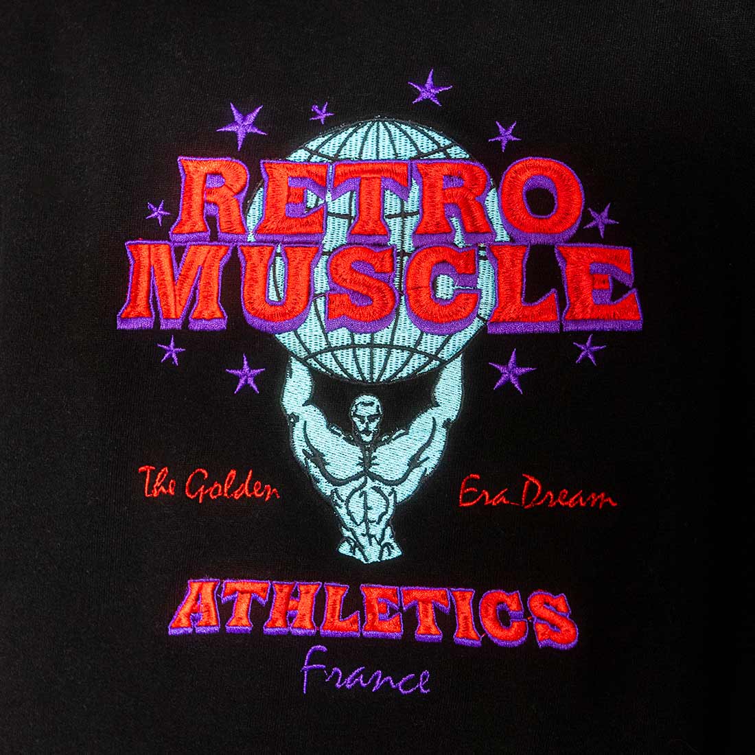 Sweat Pump Cover Golden Era Brodé | Noir