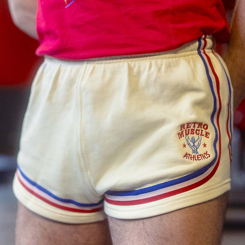 Vintage Golden Era Shorts Off-White RetroMuscle – retromuscle1000