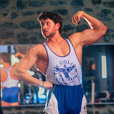 Golden Era Ribbed Stringer | Blue