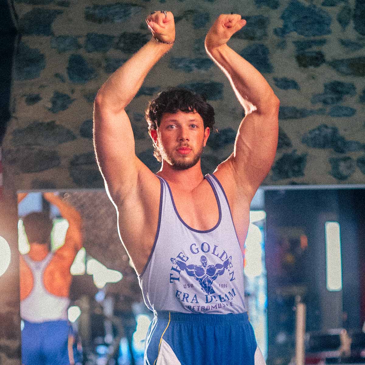 Golden Era Ribbed Stringer | Blue