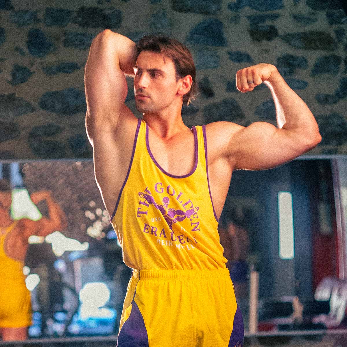 Golden Era Ribbed Stringer | Yellow
