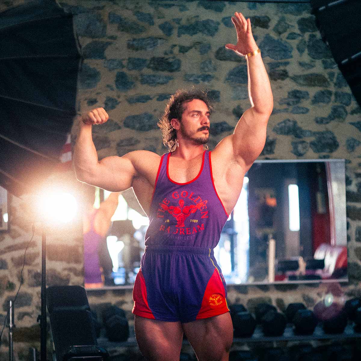 Golden Era Ribbed Stringer | Purple