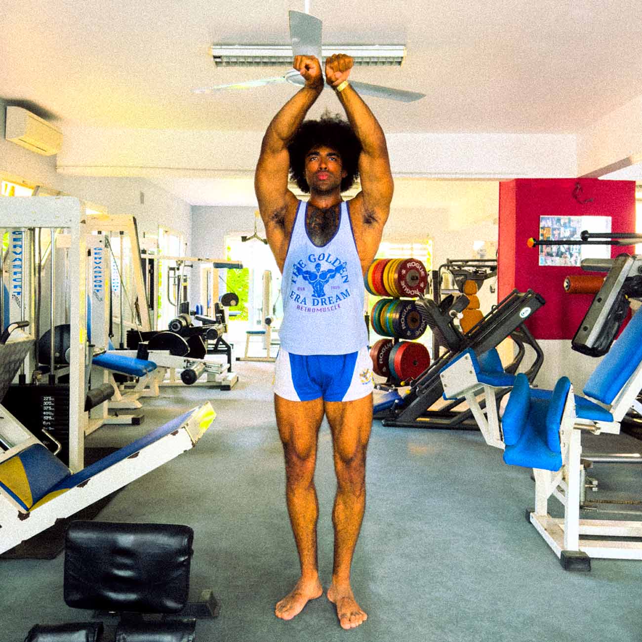 Golden Era Ribbed Stringer | Blue