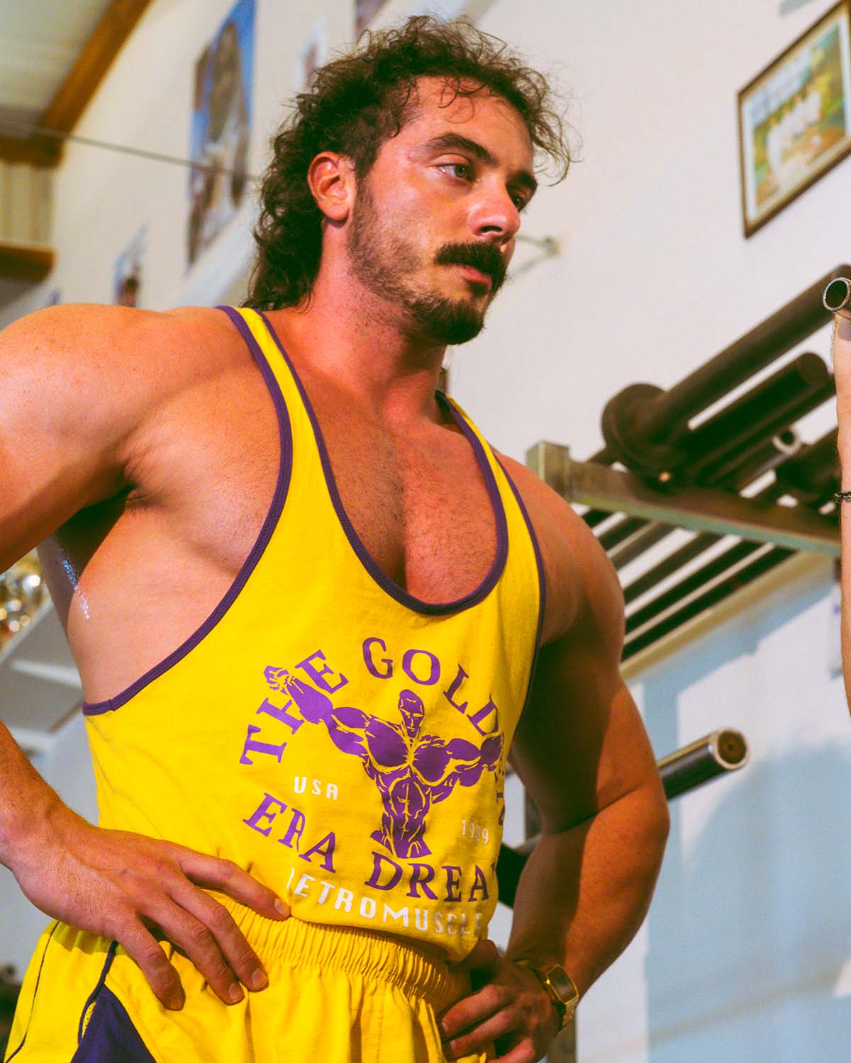 Golden Era Ribbed Stringer | Yellow
