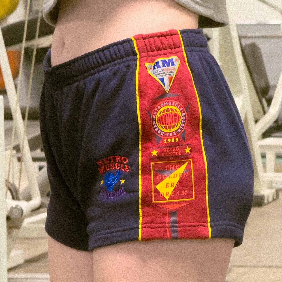 The Golden Era Dream Short-Shorts | Navy & Red