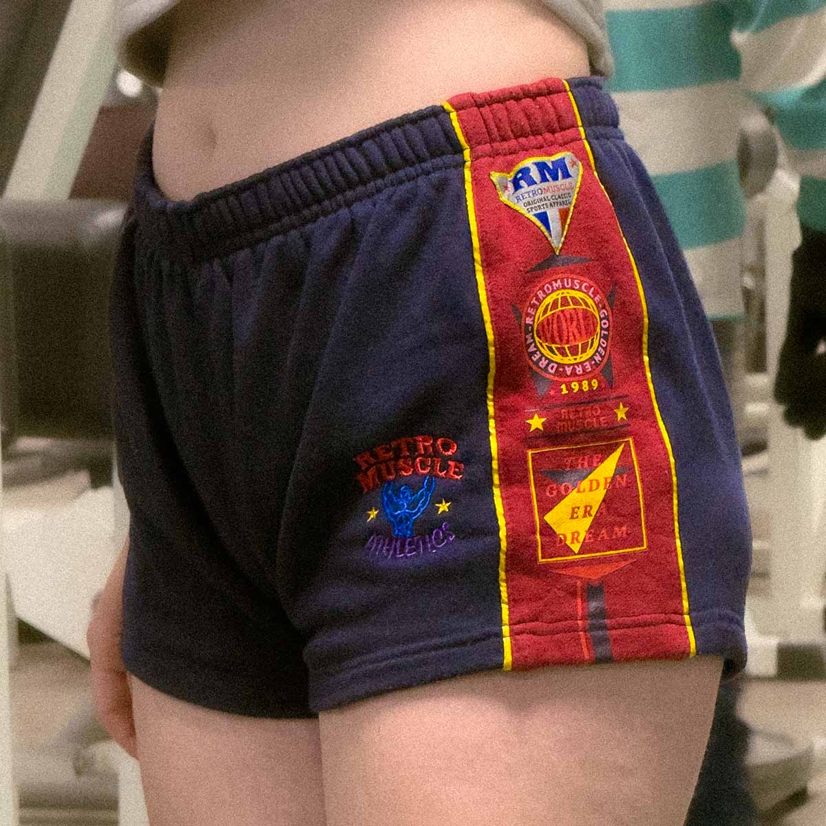 The Golden Era Dream Short-Shorts | Navy & Red