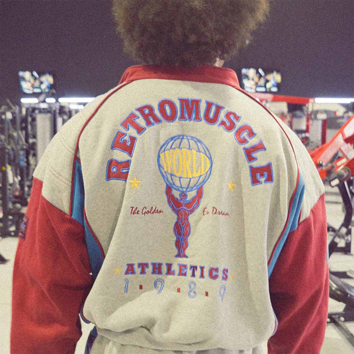 Golden Era Dream Tracksuit Grey - back embroidery detail