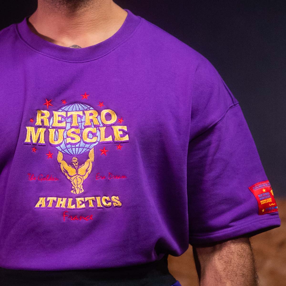 SWEAT PUMP COVER GOLDEN ERA BRODÉ | MAUVE