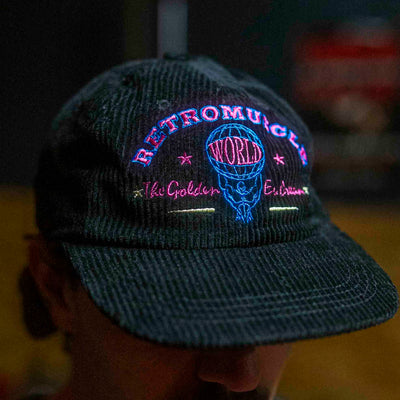 Casquette vintage golden era logo brodé de face rose retromuscle