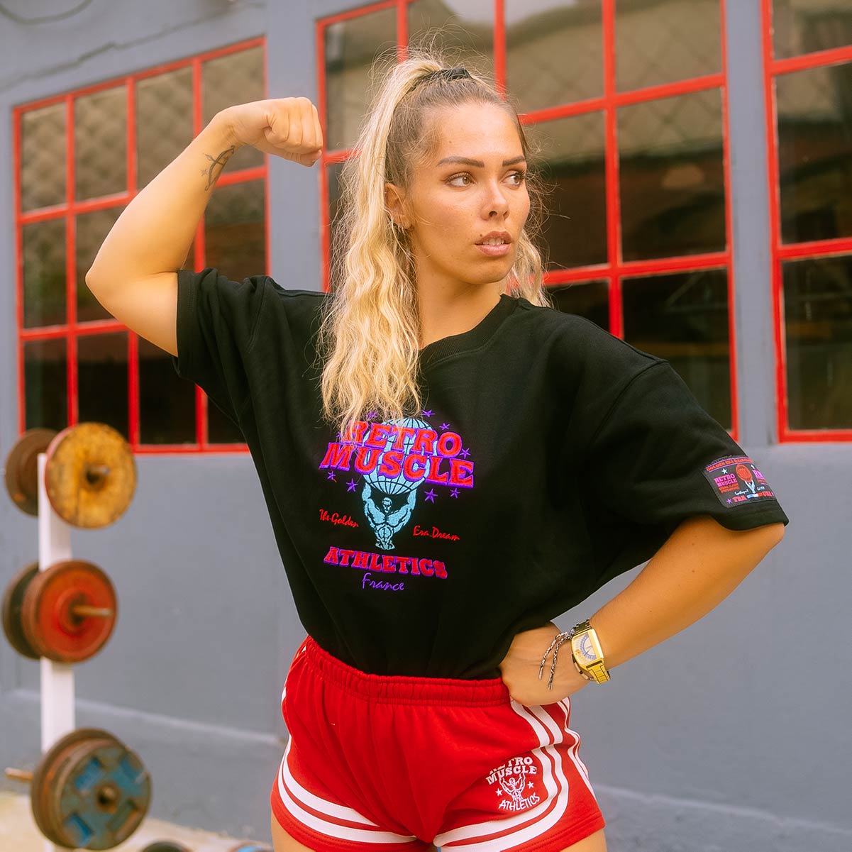 Golden Era Embroidered Pump Cover Sweat | Black