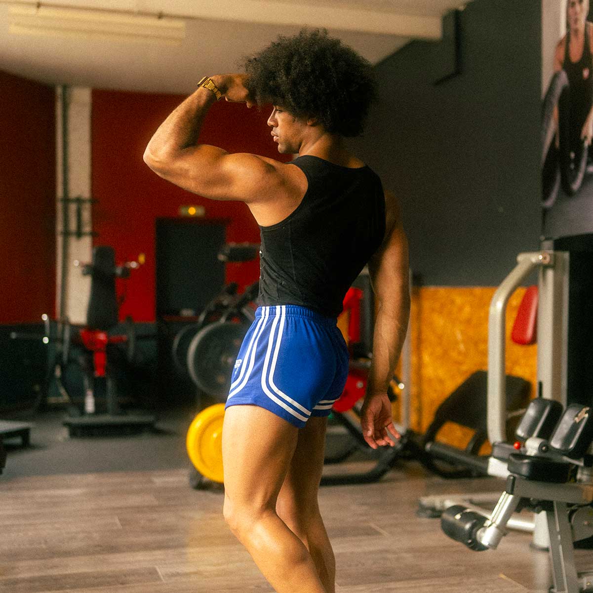 Short Vintage Golden Era "Bannout" | Bleu