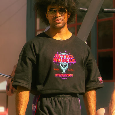 Sweat Pump Cover Golden Era Brodé | Noir