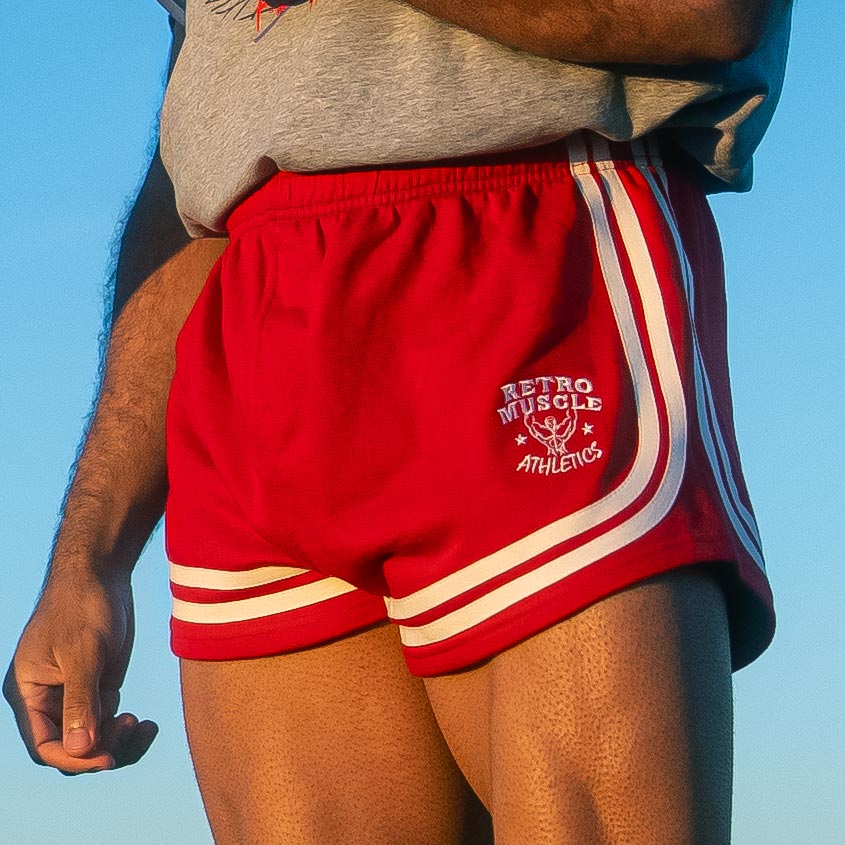 Retro Golden Era Shorts | Red