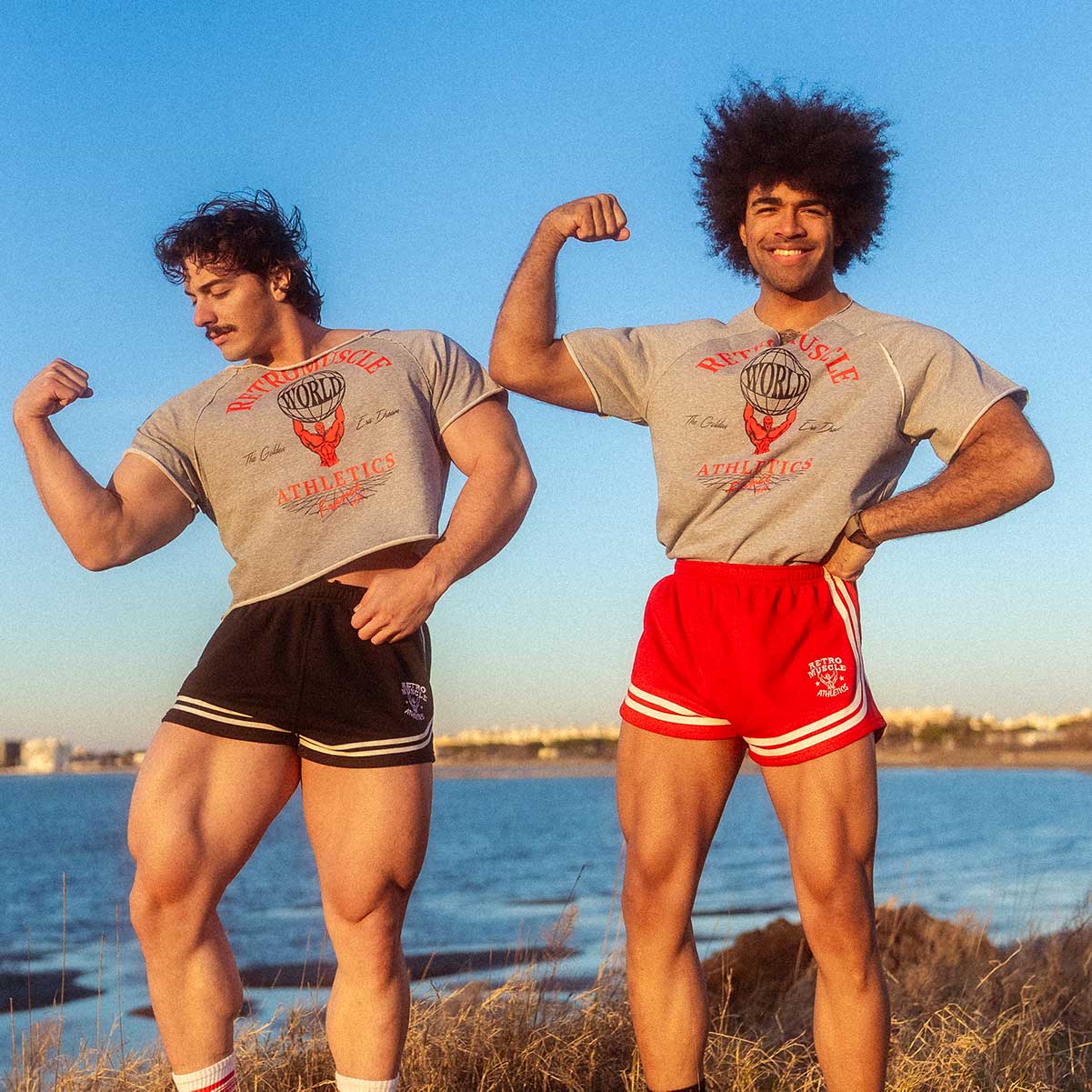 Retro Golden Era Shorts | Red